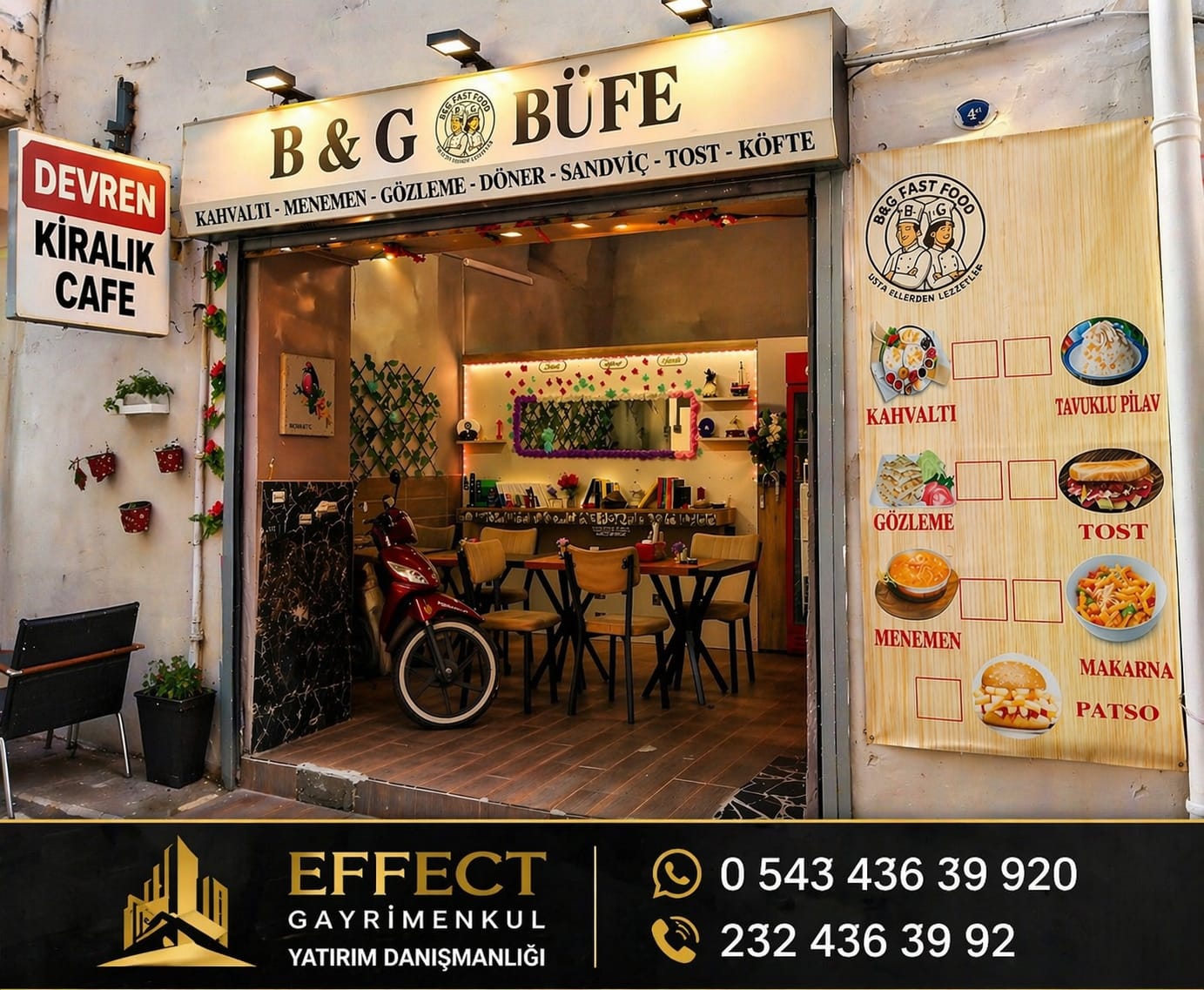 KEMERALTI HİSARÖNÜ KAHVECİLER SOKAĞINDA DEVREN KİRALIK CAFE