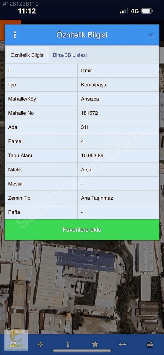 İZMİR KEMALPAŞA'DA SANAYİ İMARLI SATILIK ARSA - Görsel 2